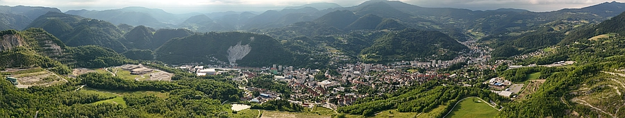 Trbovlje iz Retja, 10. 6. 2026. Slika je vidna v Google Chromu.