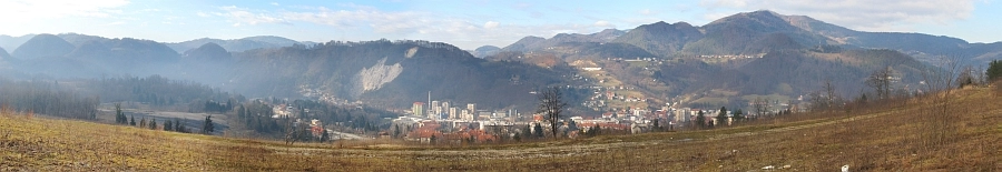 Trbovlje iz Kip, 6. 1. 2013