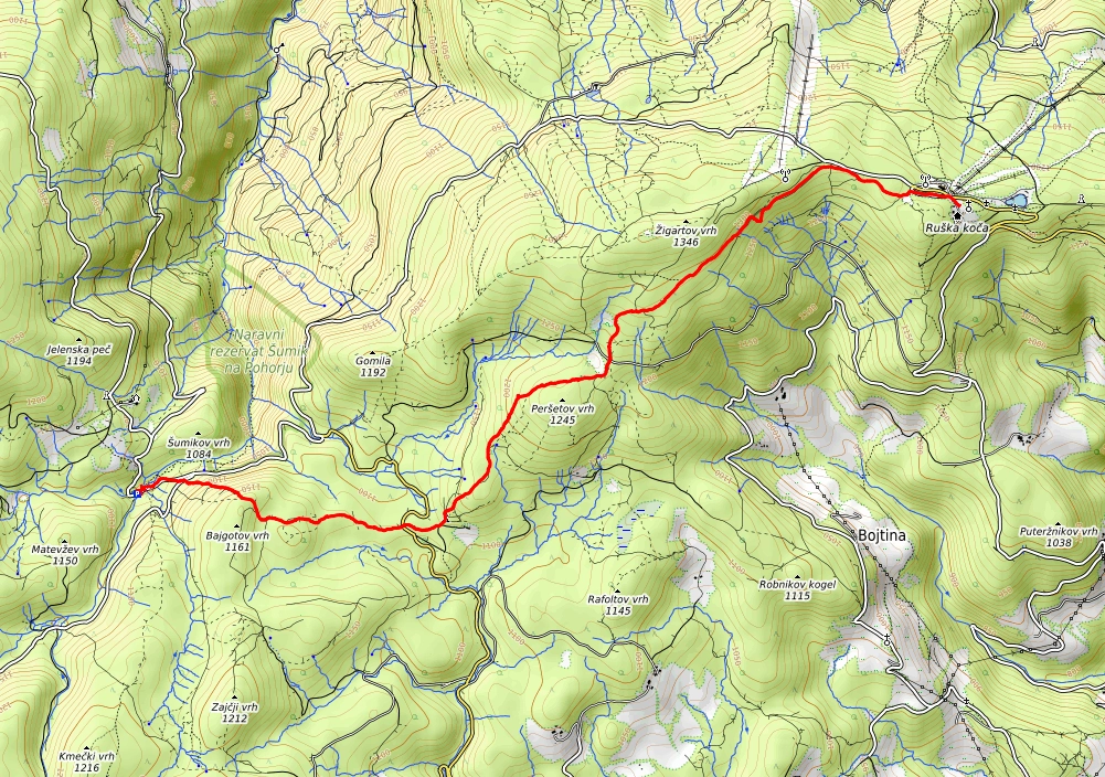 Bajgot - Ruška koča, 15. 8. 2025