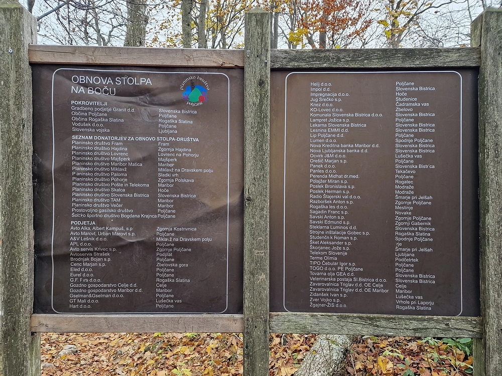 Donačka gora in Boč, 1. 11. 2025