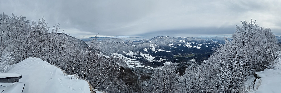 ogled iz Sv. Planine proti vzhodu, 21. 2. 2026